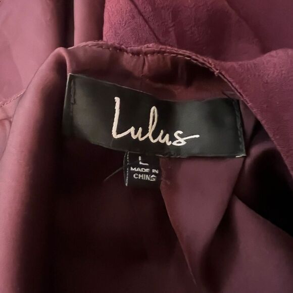 NWT! Lulus deep purple shift dress. Size large - Picture 3 of 9